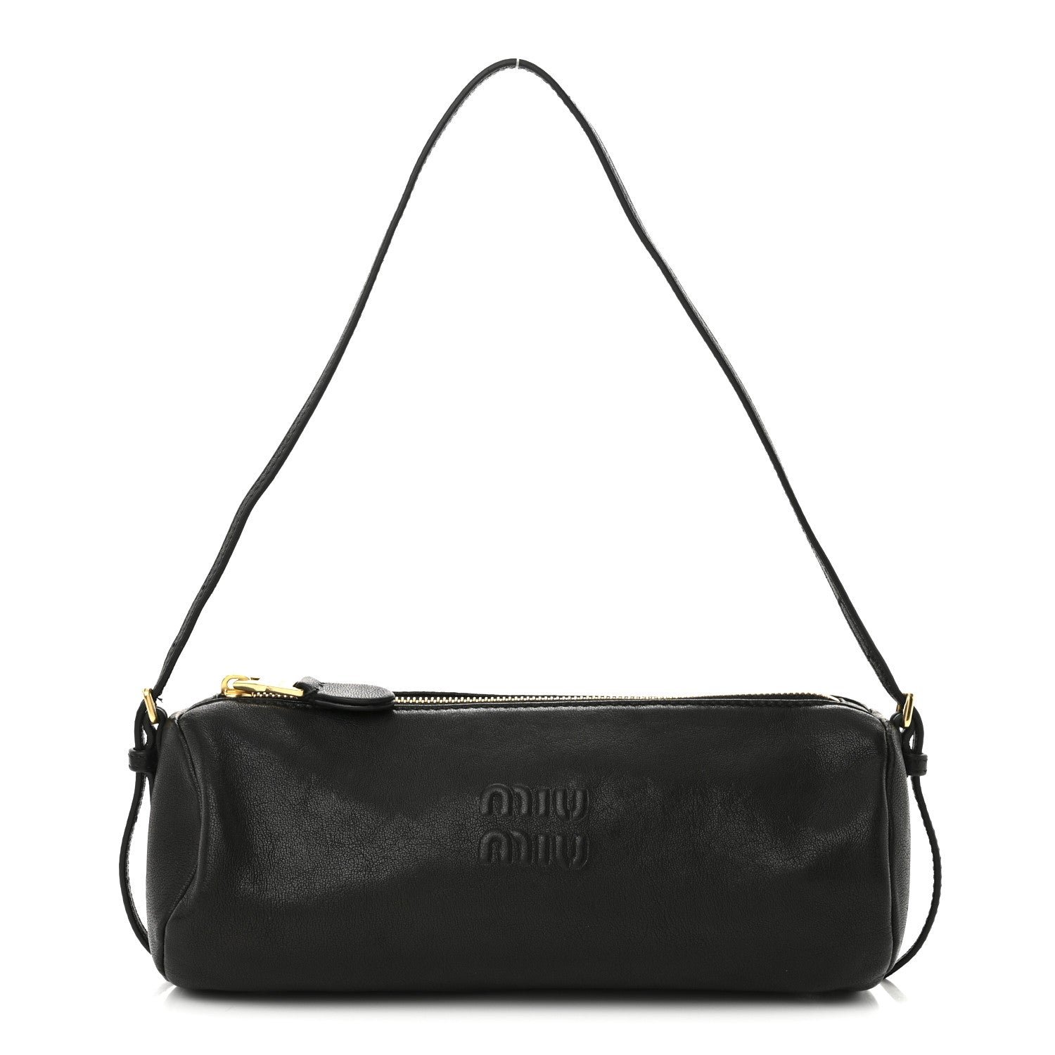 Miu Miu Nappa Aviator Mini Pouch Black