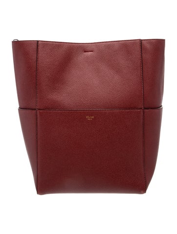 Celine Leather Seau Sangle Medium