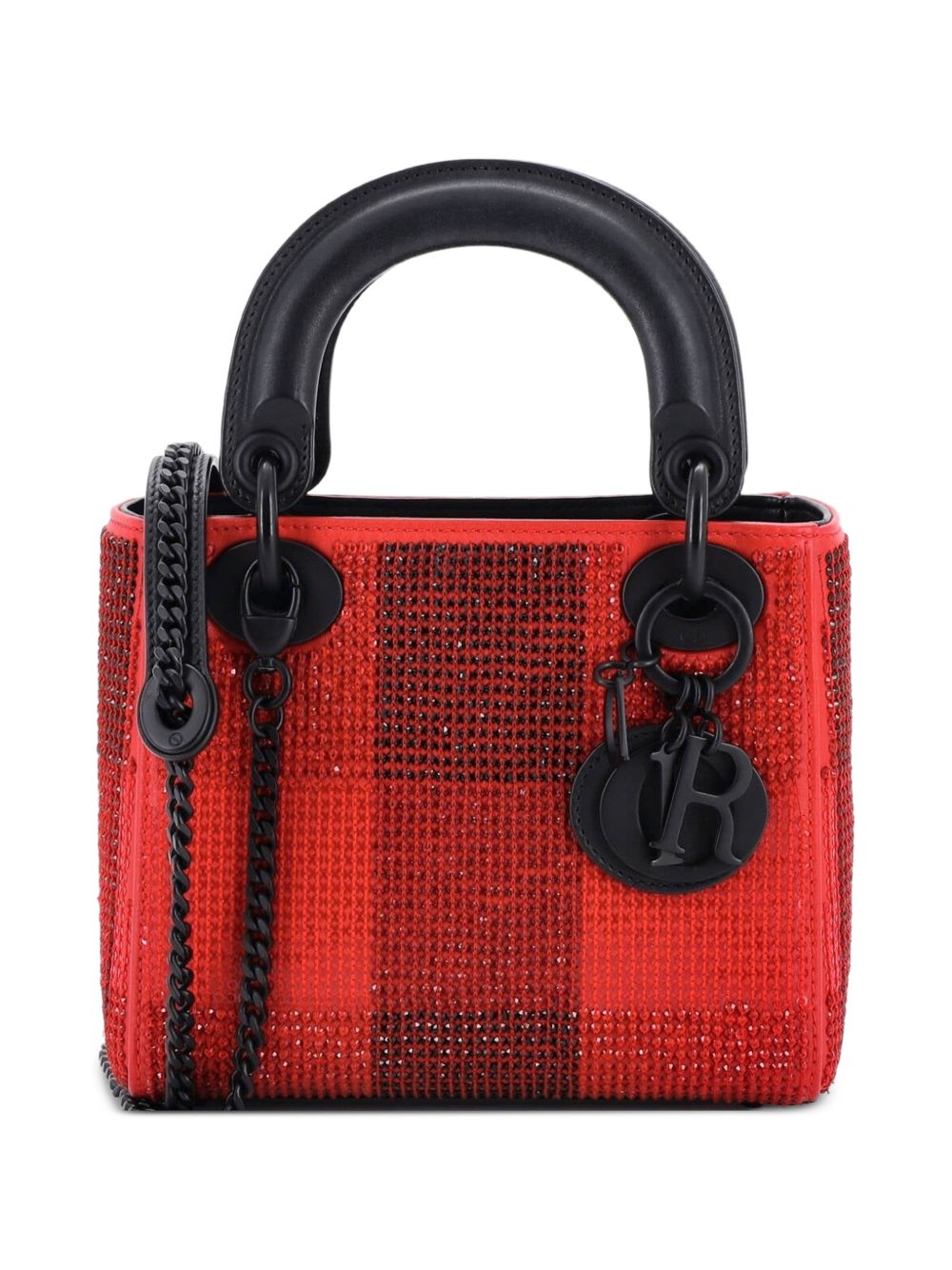 Lady Dior Bag Embellished Leather Mini crossbody bag