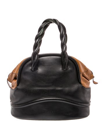 Leather Top Handle Bag