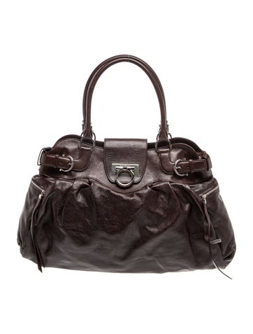 Ferragamo Leather Top Handle Bag
