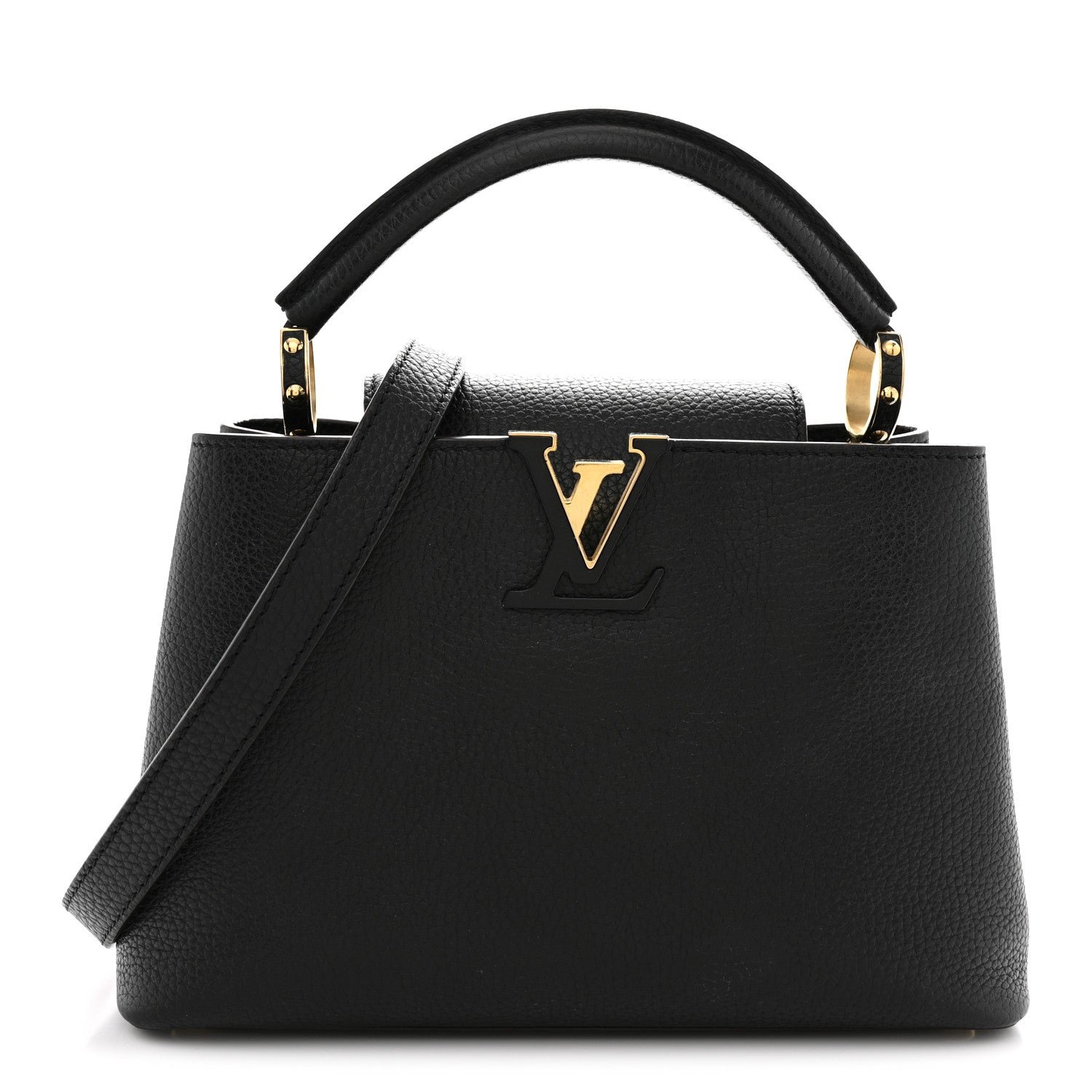 Louis Vuitton Taurillon Capucines BB Black