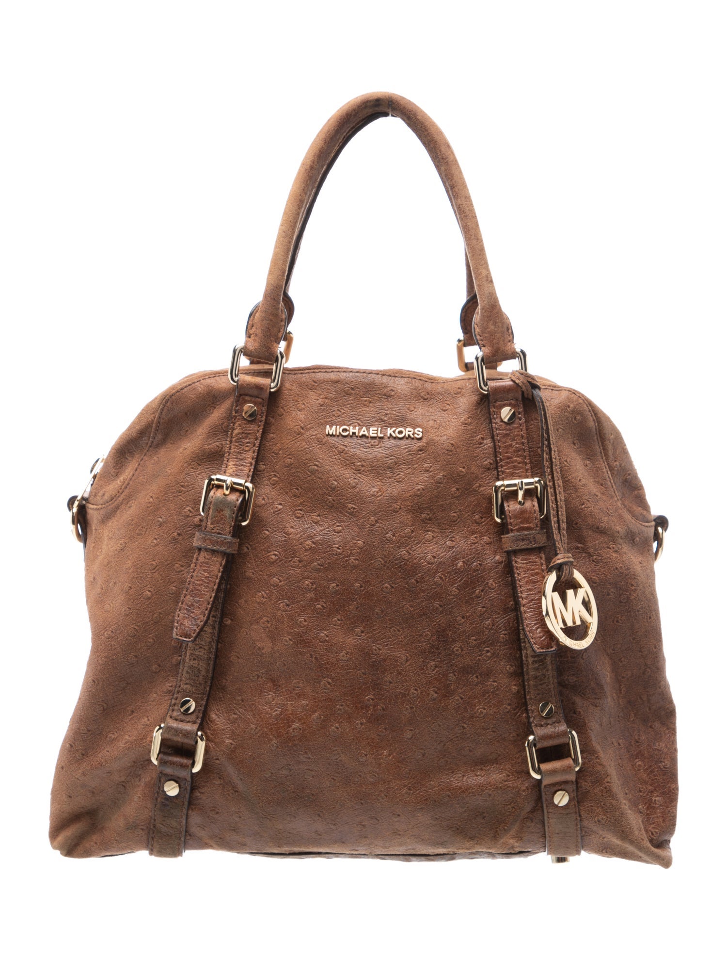 Ostrich Top Handle Bag