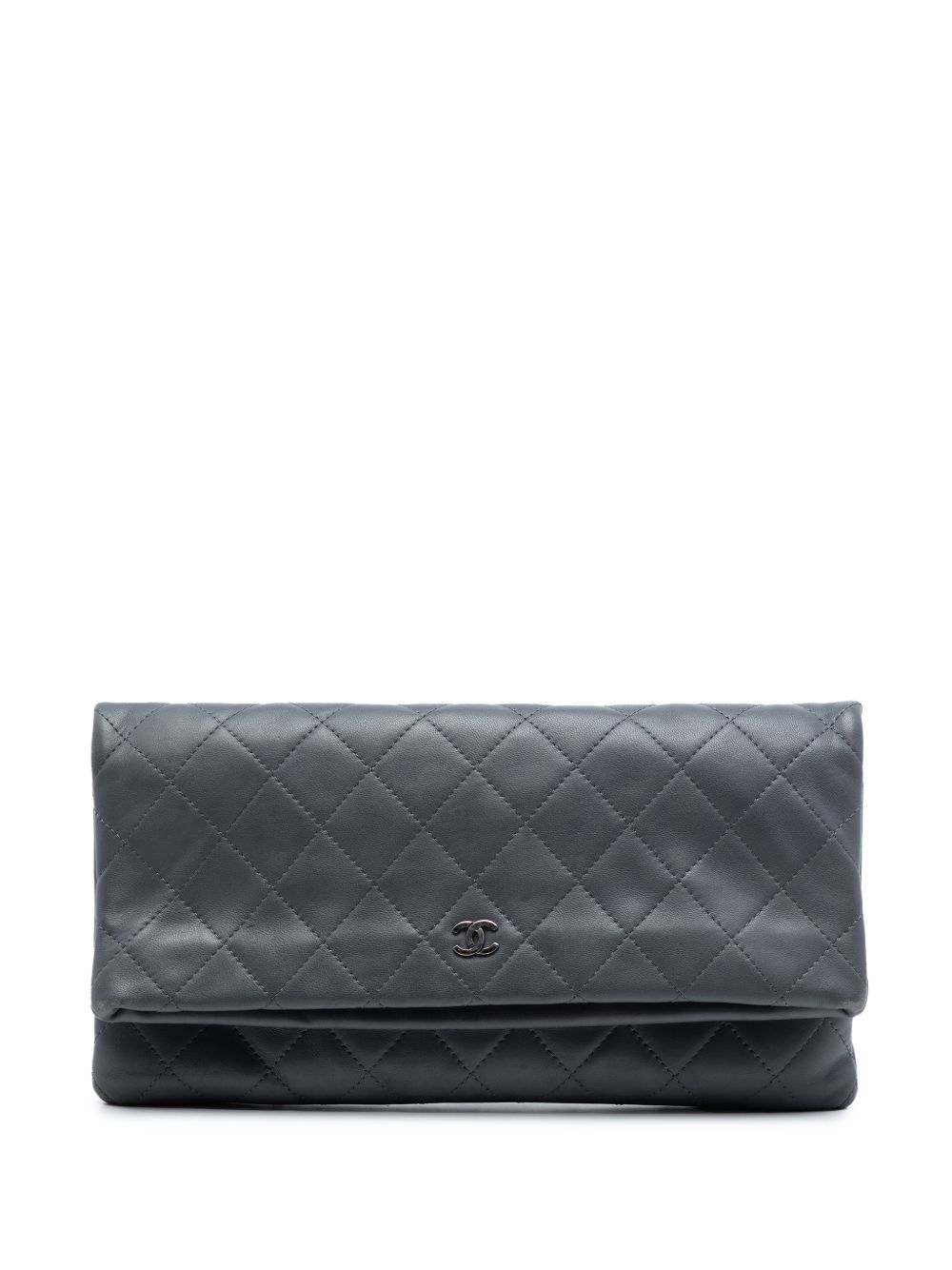 2014-2015 CC Quilted Lambskin Foldover clutch bag