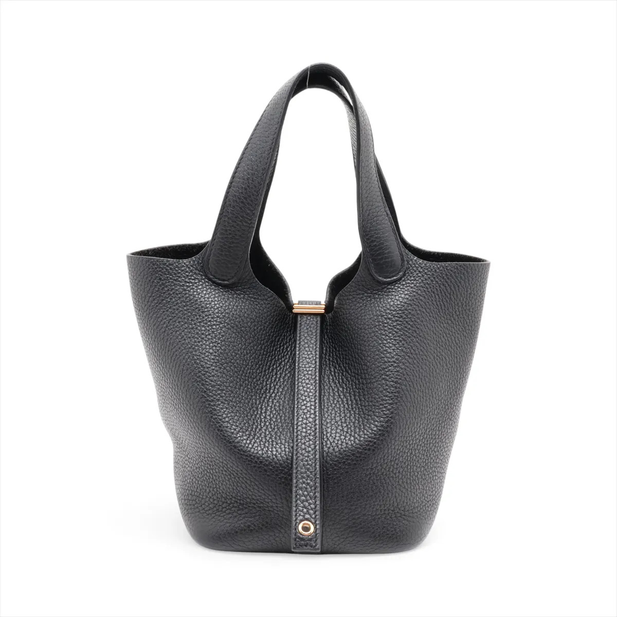 Hermès Picotin Lock 18 PM Taurillon Clemence Black Gold Metal Fittings