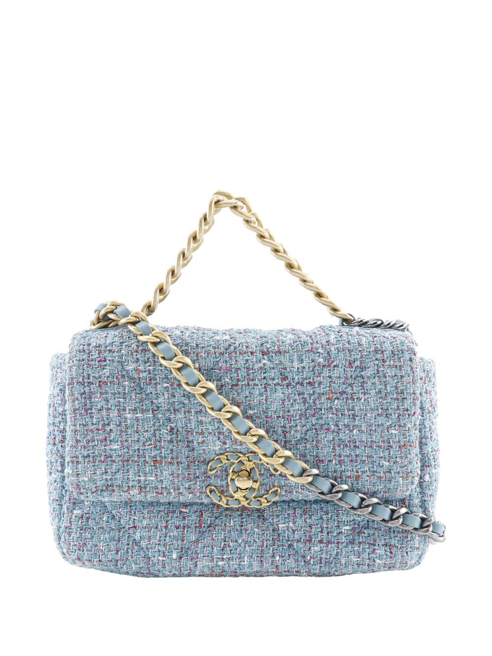 2021 Medium Tweed 19 Flap satchel