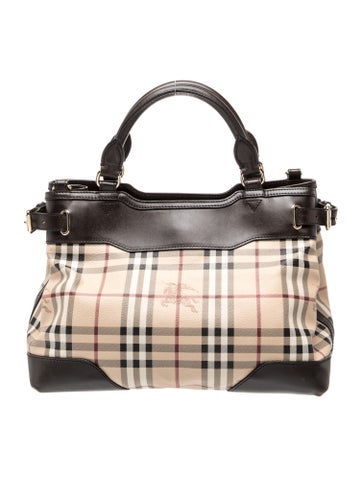 Burberry Haymarket Check Top Handle Bag