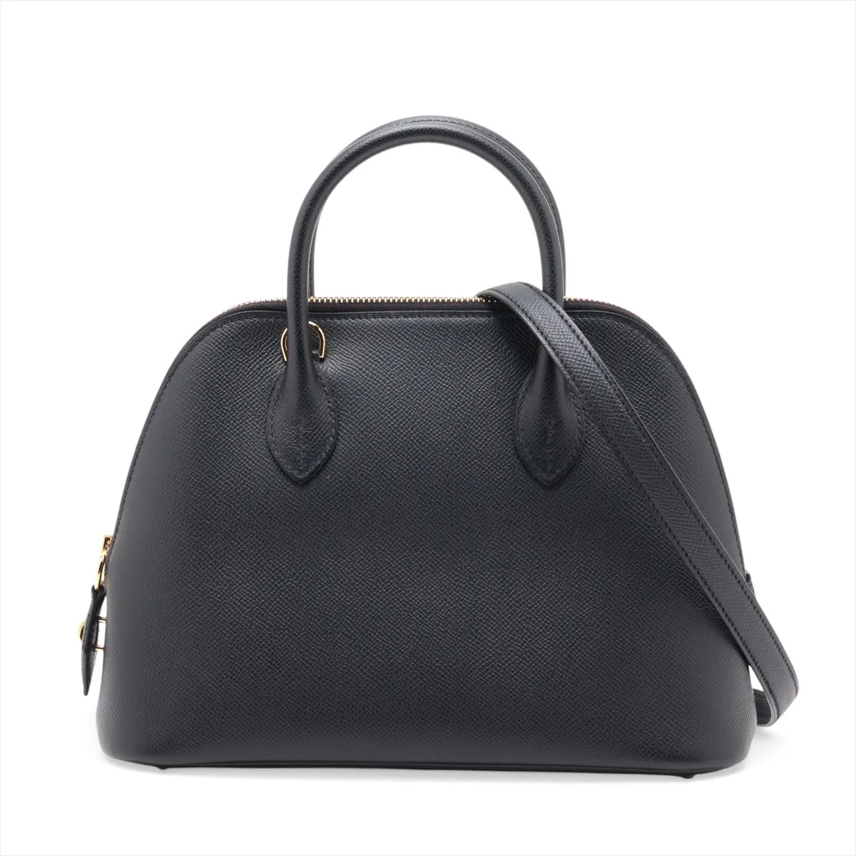Hermès Bolide 1923 25 Veau Epsom Black Gold Metal Fittings