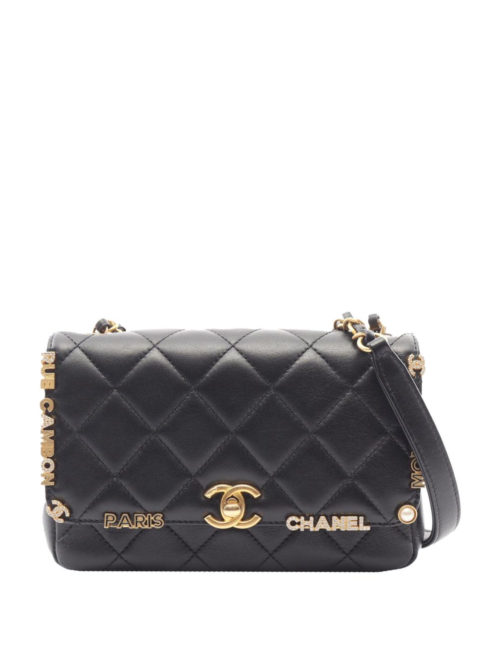 2021-2026 Mini Quilted Lambskin Paris Monaco Flap crossbody bag
