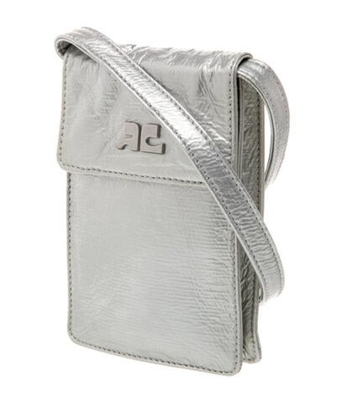 Courreges Patent Leather Crossbody Bag