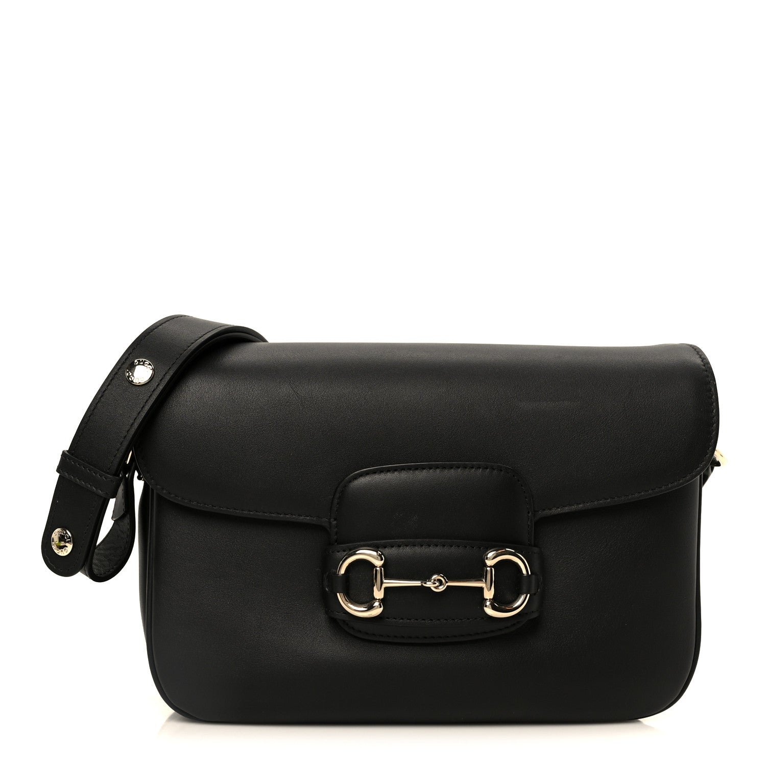Gucci Gucci Arabella Calfskin Horsebit 1955 Soft Small Shoulder Bag Black