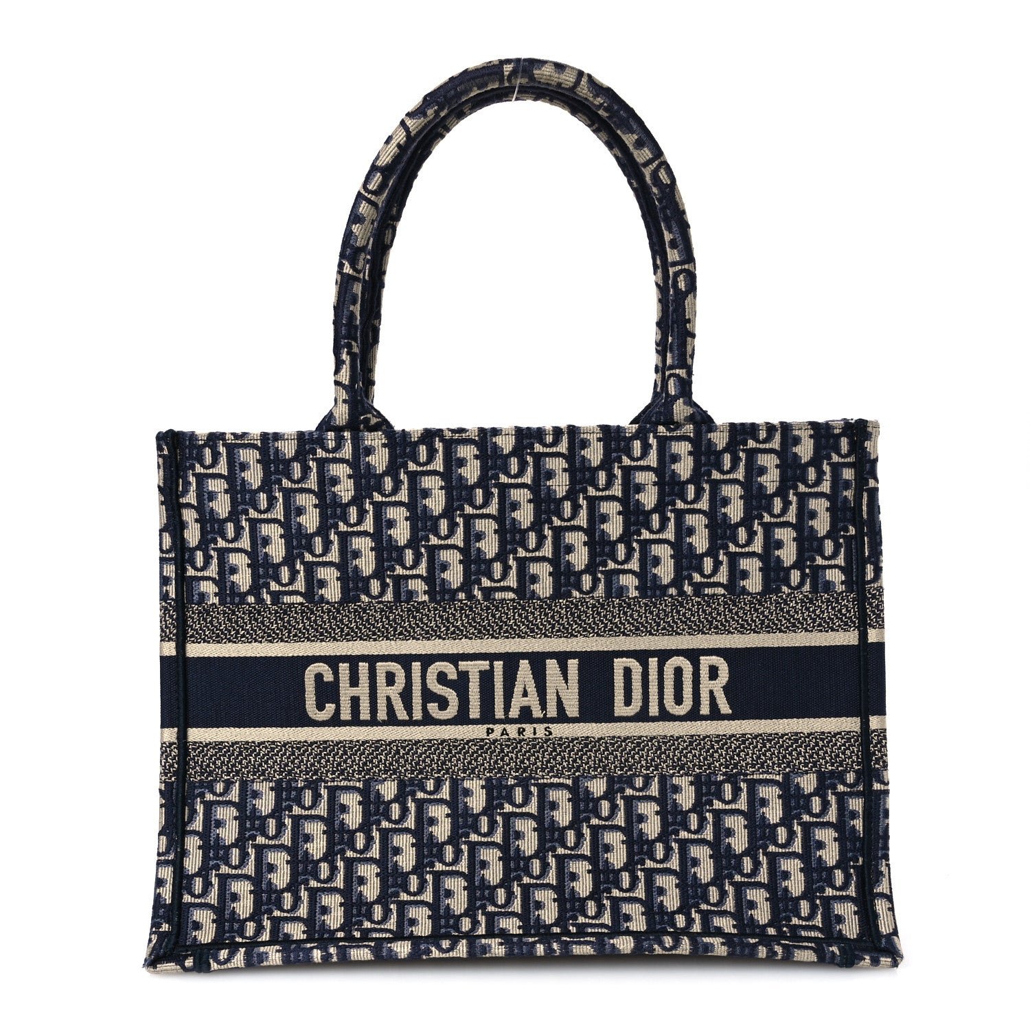 Oblique Medium Book Tote Blue Multicolor
