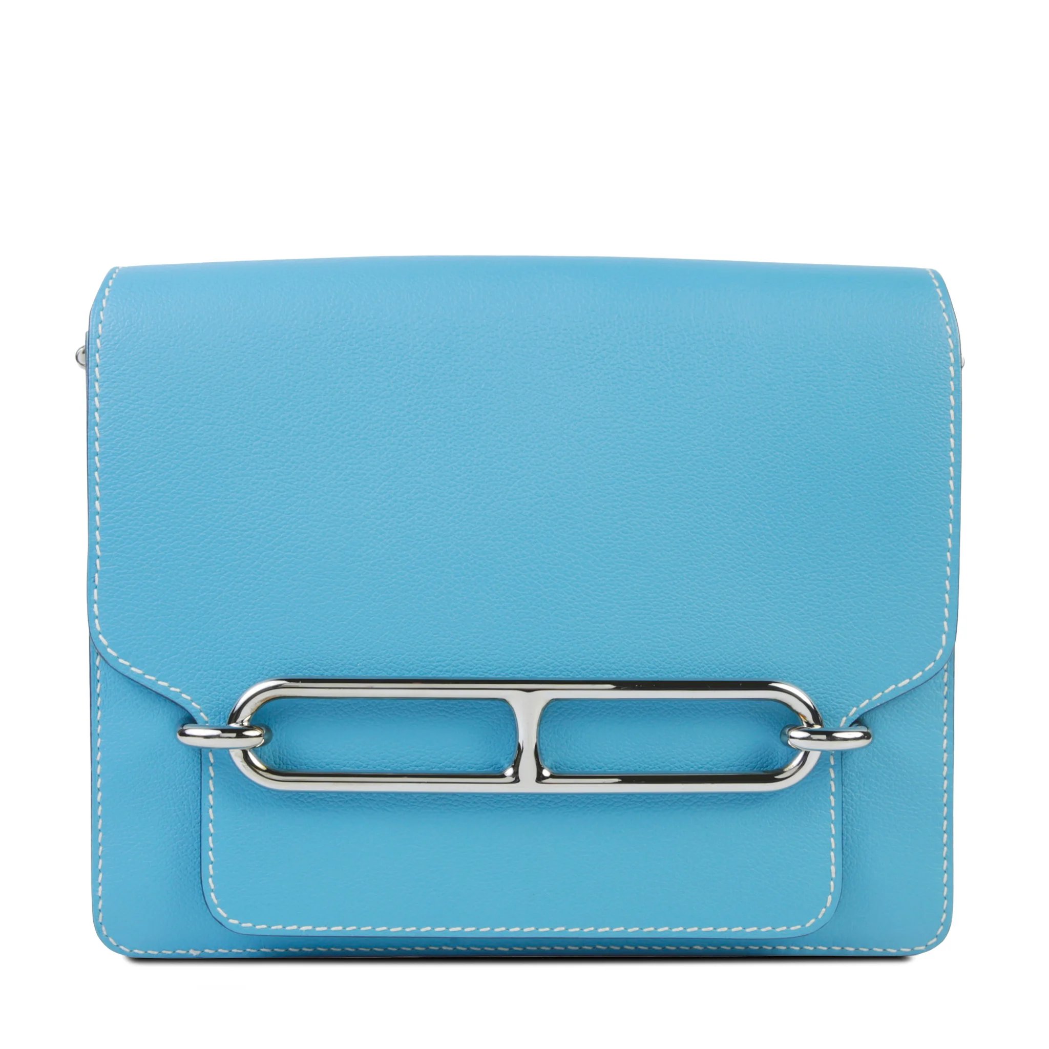 Very Good ( Rank A) HERMÈS Roulis 23 Bleu du Nord (P3) Evercolor Palladium hardware D (2019)