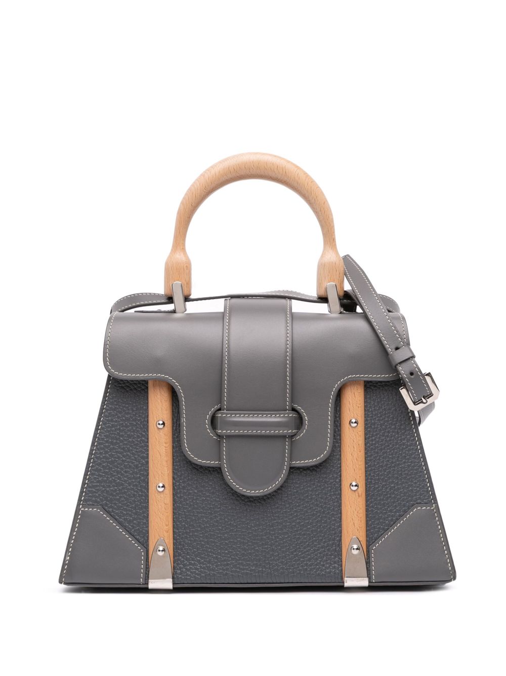 2018 Leather Saigon Structured MM satchel