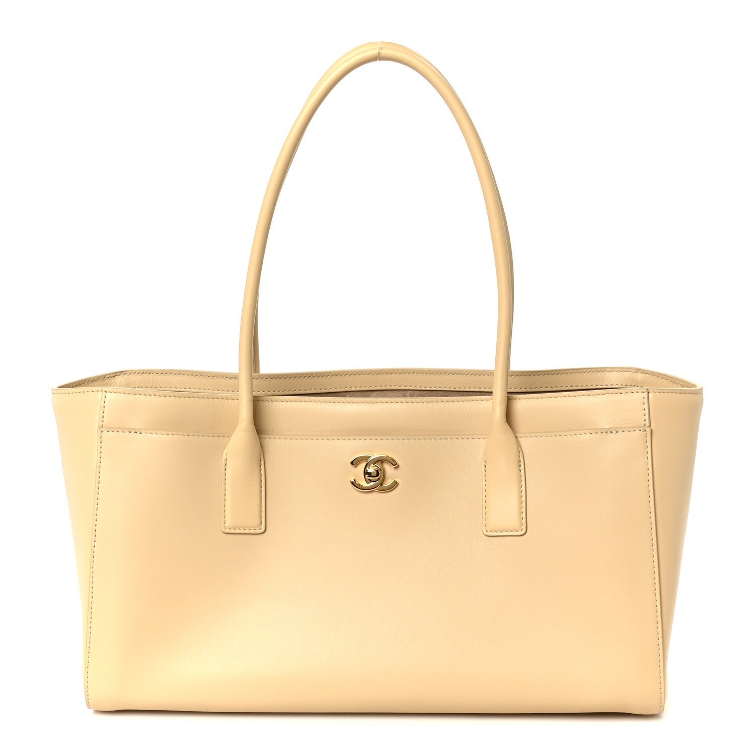 Chanel Calfskin Archetype Small Shopping Tote Beige