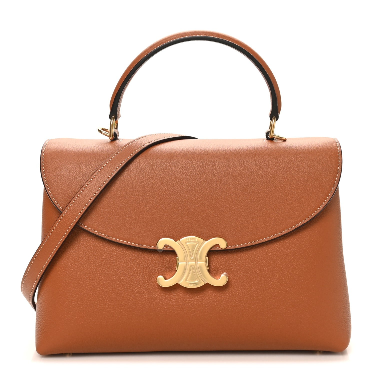 Celine Supple Grained Calfskin Medium Nino Tan