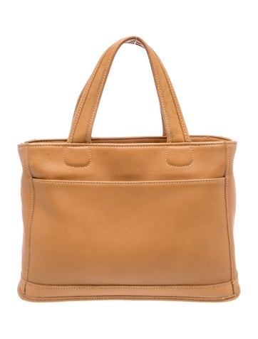 Leather Top Handle Bag