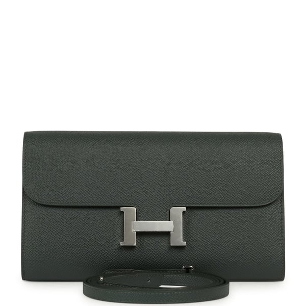 Hermes Constance Wallet To Go Vert Mangrove Epsom Palladium Hardware