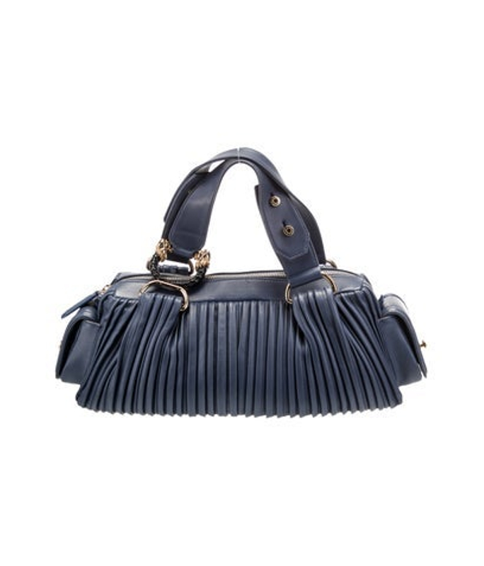 Bvlgari Leather Top Handle Bag