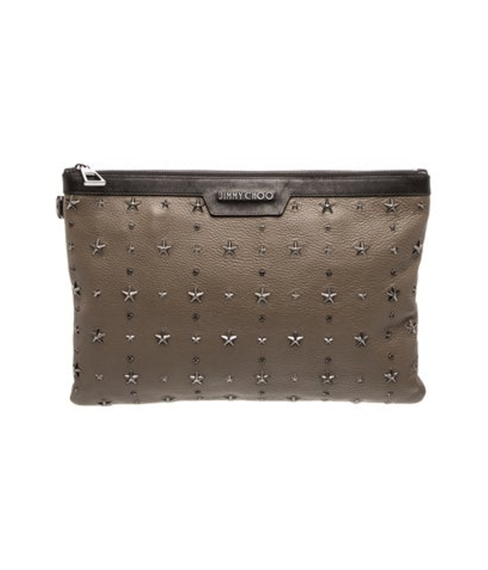 Jimmy Choo Choo Leather Clutch