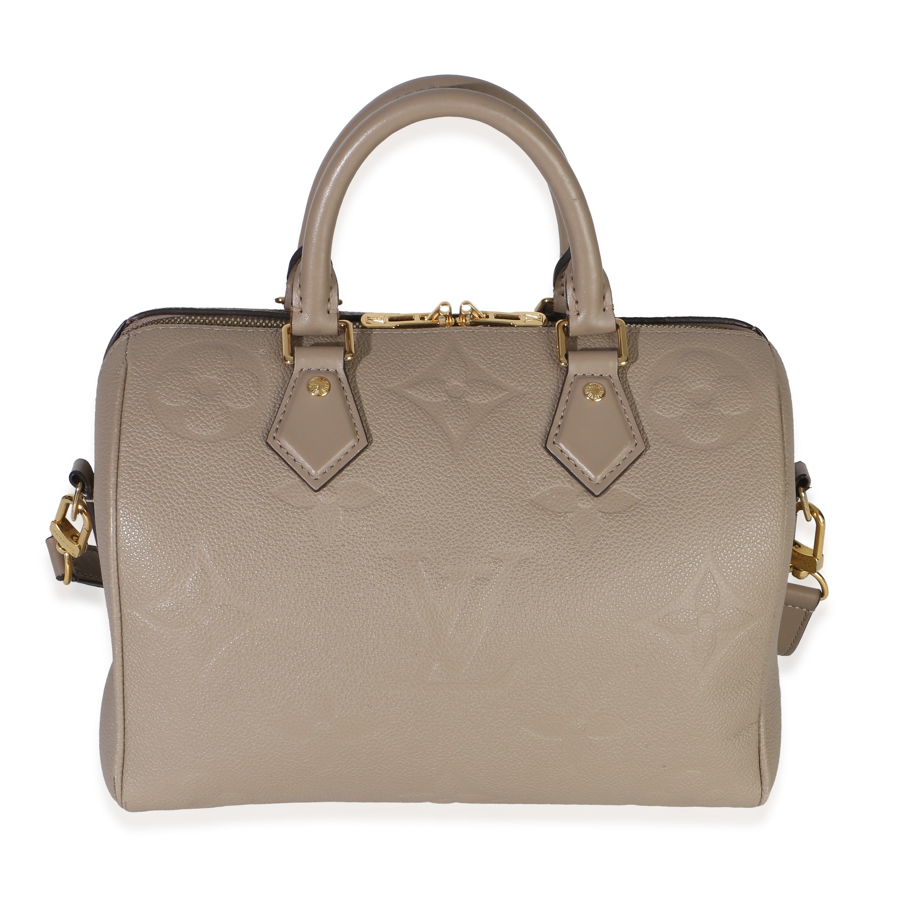 Tourterelle Giant Monogram Empreinte Speedy Bandouliere 25