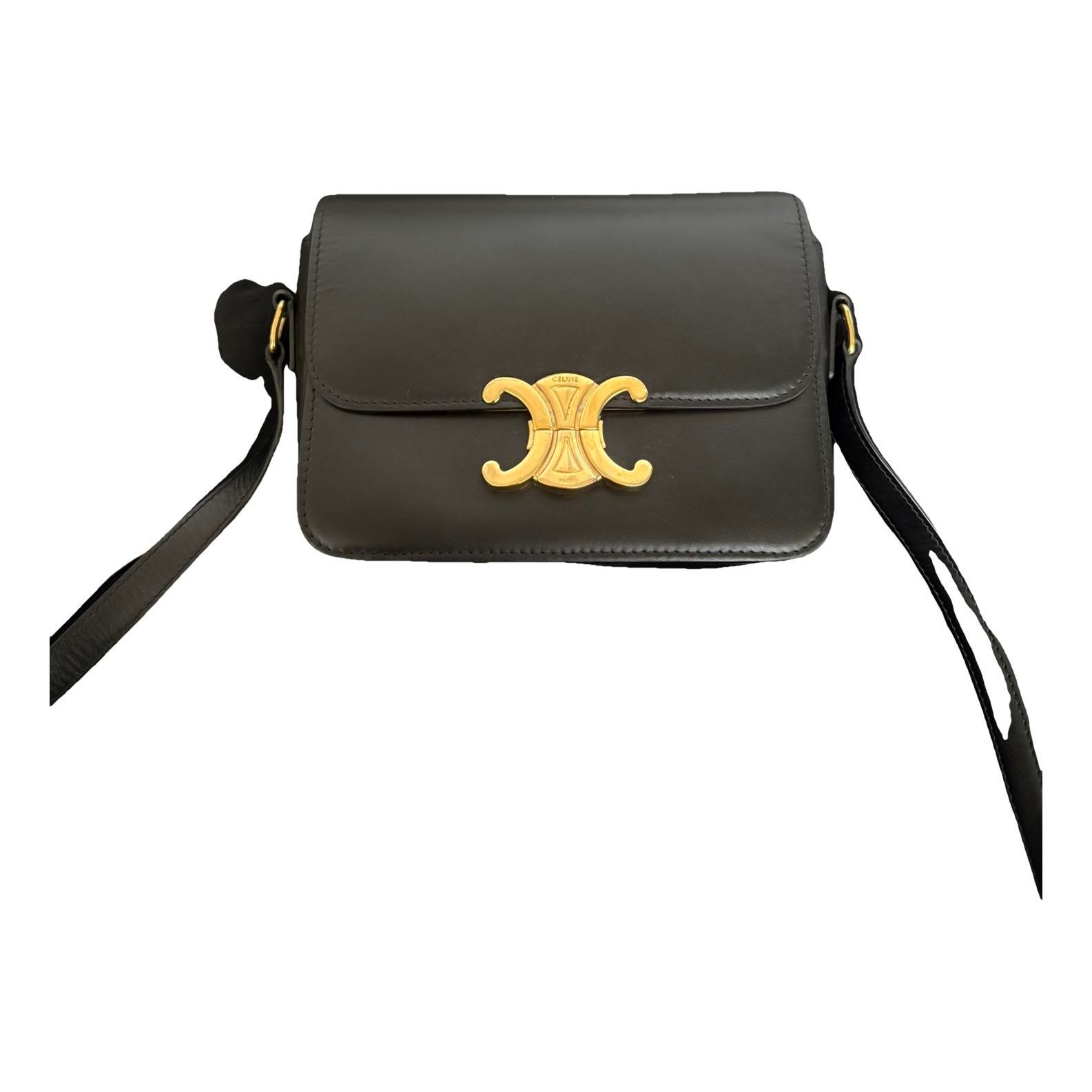Triomphe leather handbag