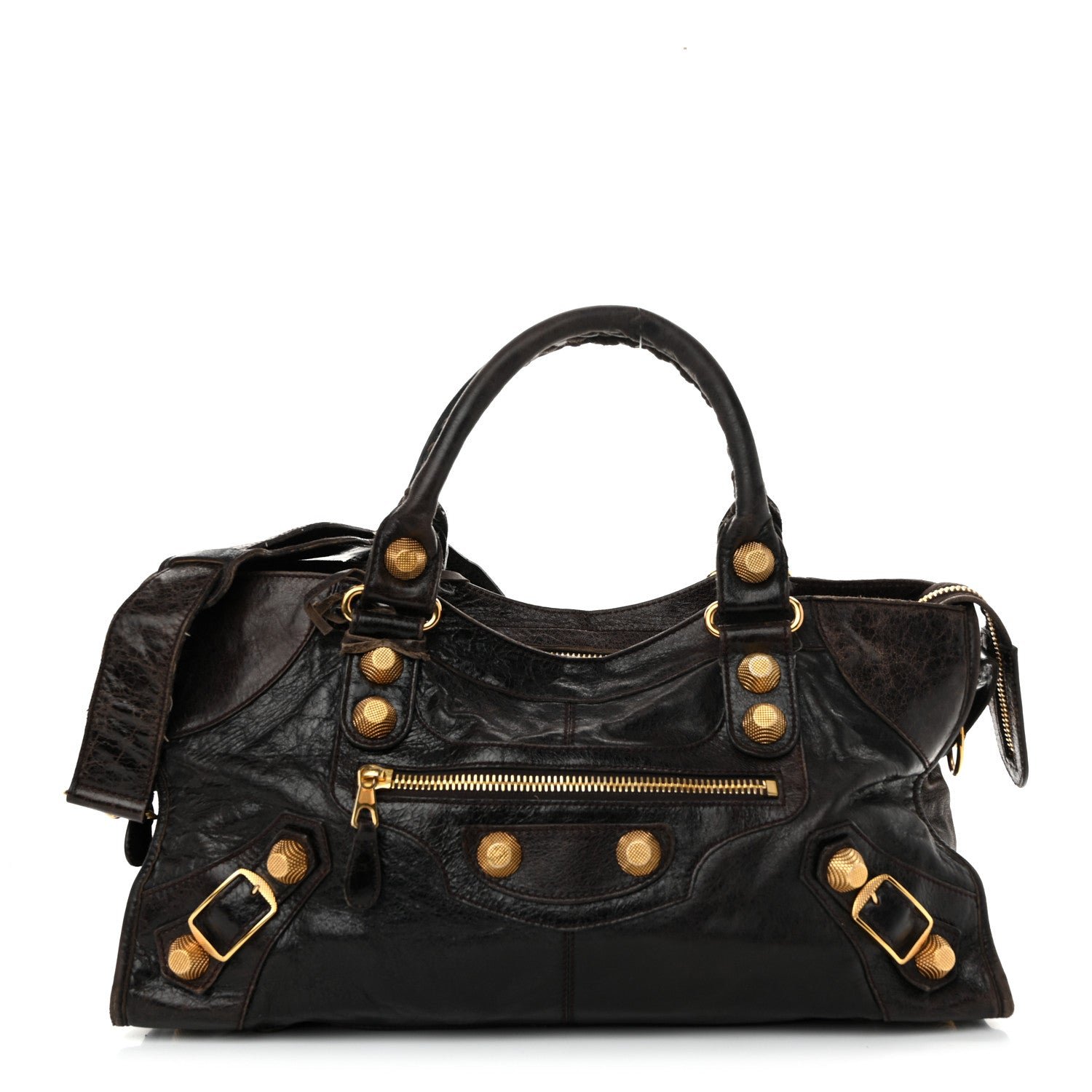 Balenciaga Chevre Giant 21 Gold Hardware Part Time Truffle