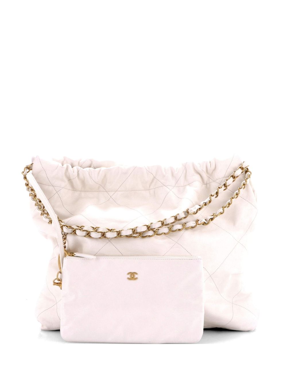 22 Chain Quilted Calfskin Medium hobo bag