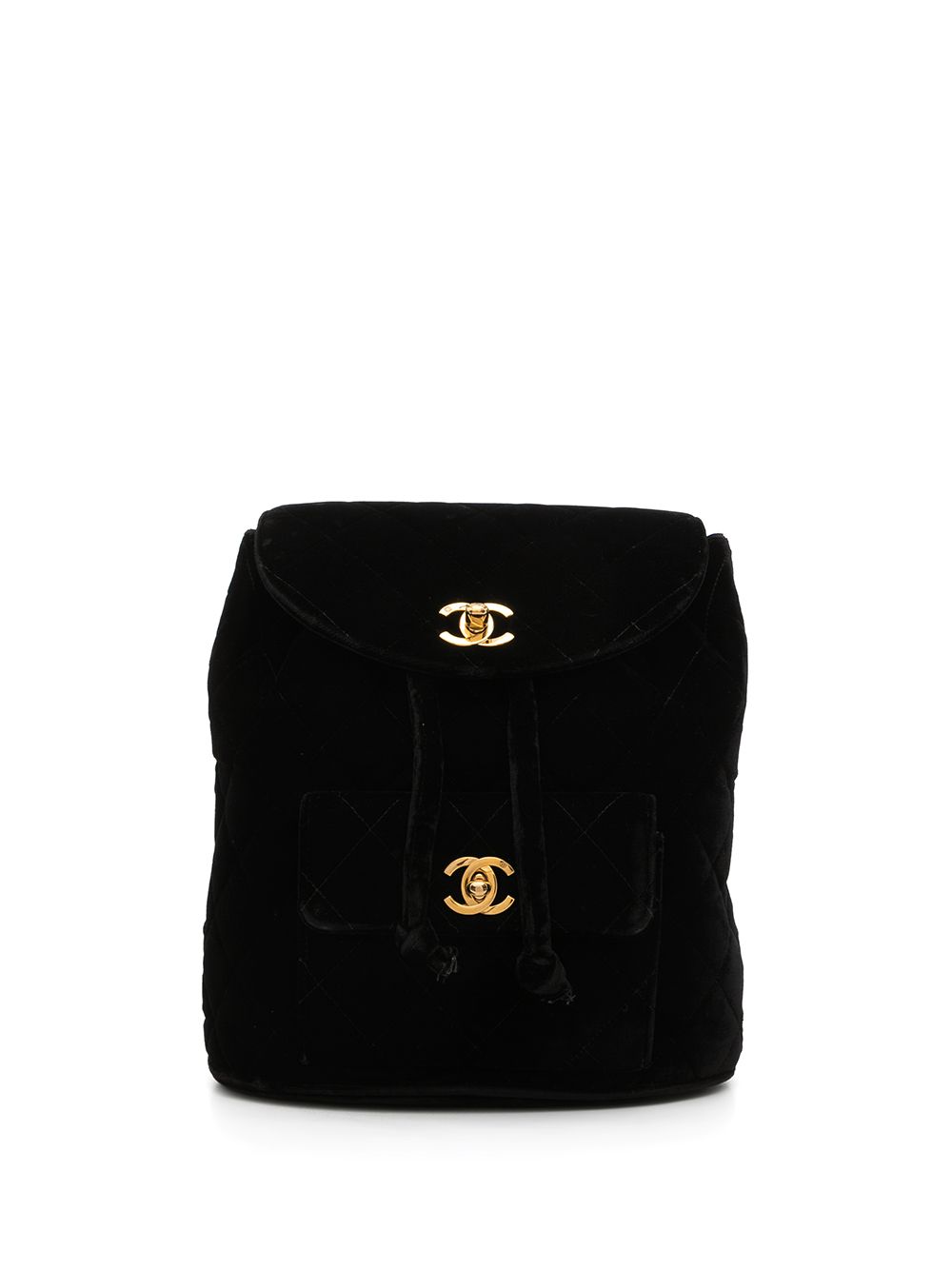 1990 Duma diamond-quilted backpack