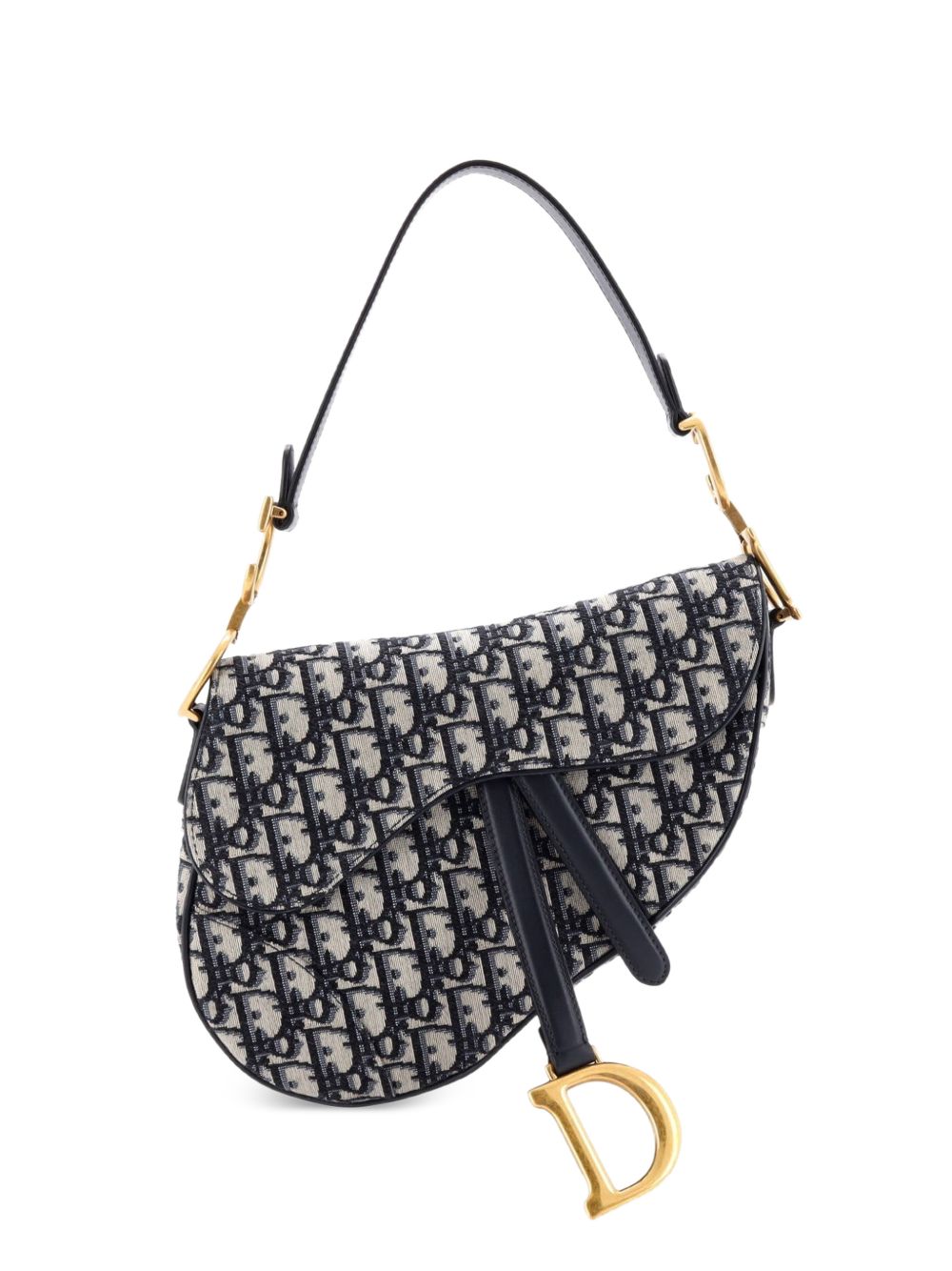 Dior Saddle Handbag Oblique Canvas Medium shoulder bag