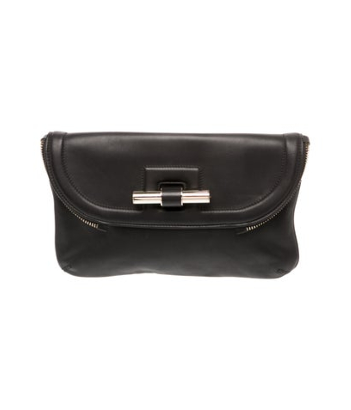 Jimmy Choo Choo Leather Clutch