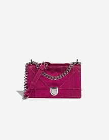 Dior 
		Diorama Small Lizard Hot Pink    