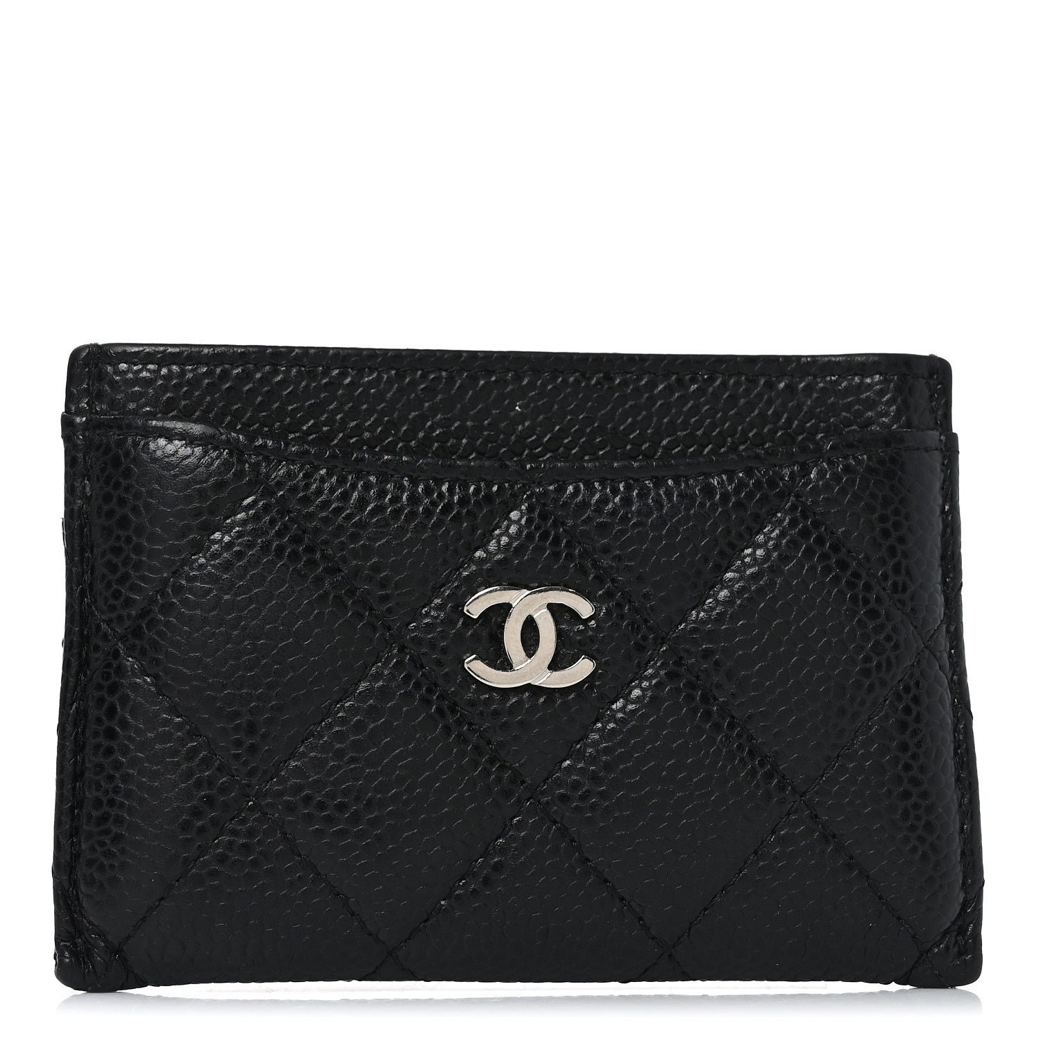 Chanel Caviar Quilted Card Holder Black