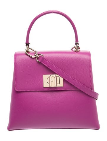 Leather Top Handle Bag