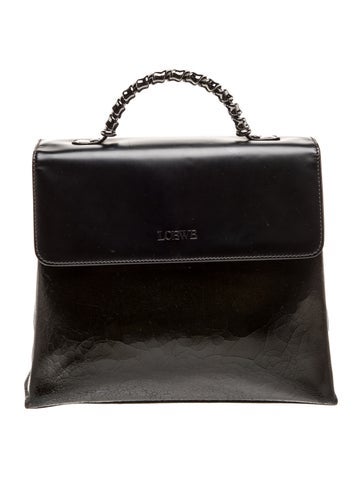 Leather Top Handle Bag