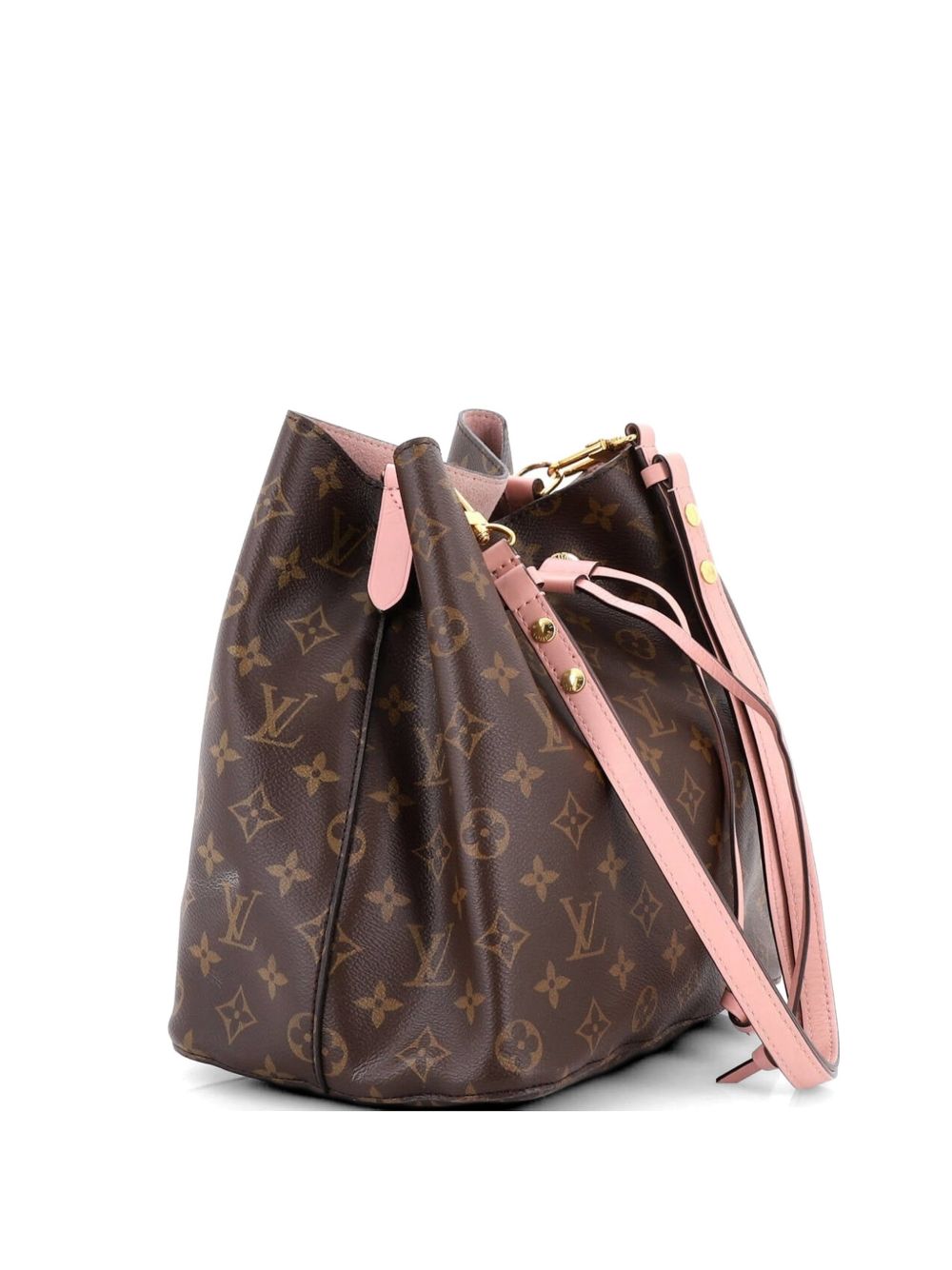 NeoNoe Handbag Monogram Canvas with Leather MM bucket bag