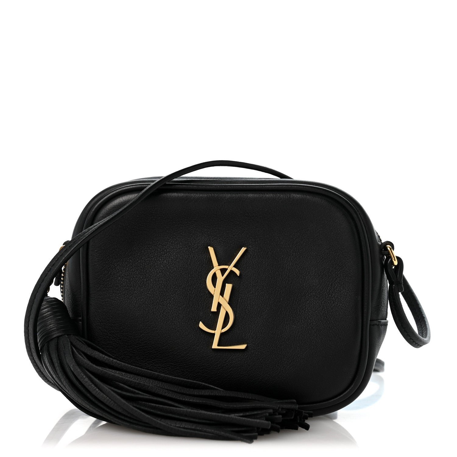 Saint Laurent Nappa Monogram Blogger Bag Black