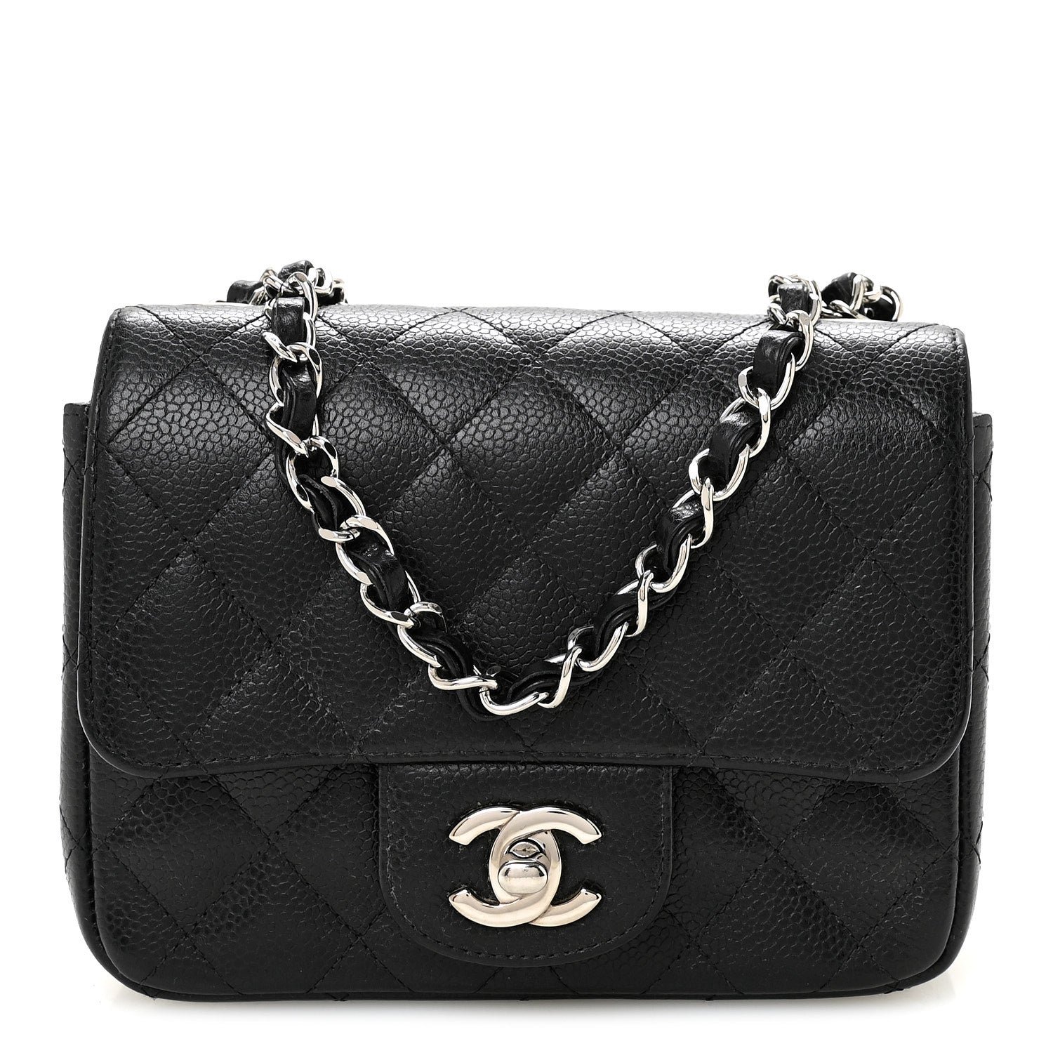 Chanel Caviar Quilted Mini Square Flap Black