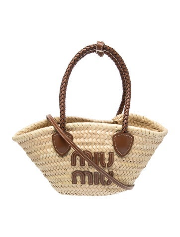 Raffia Top Handle Bag