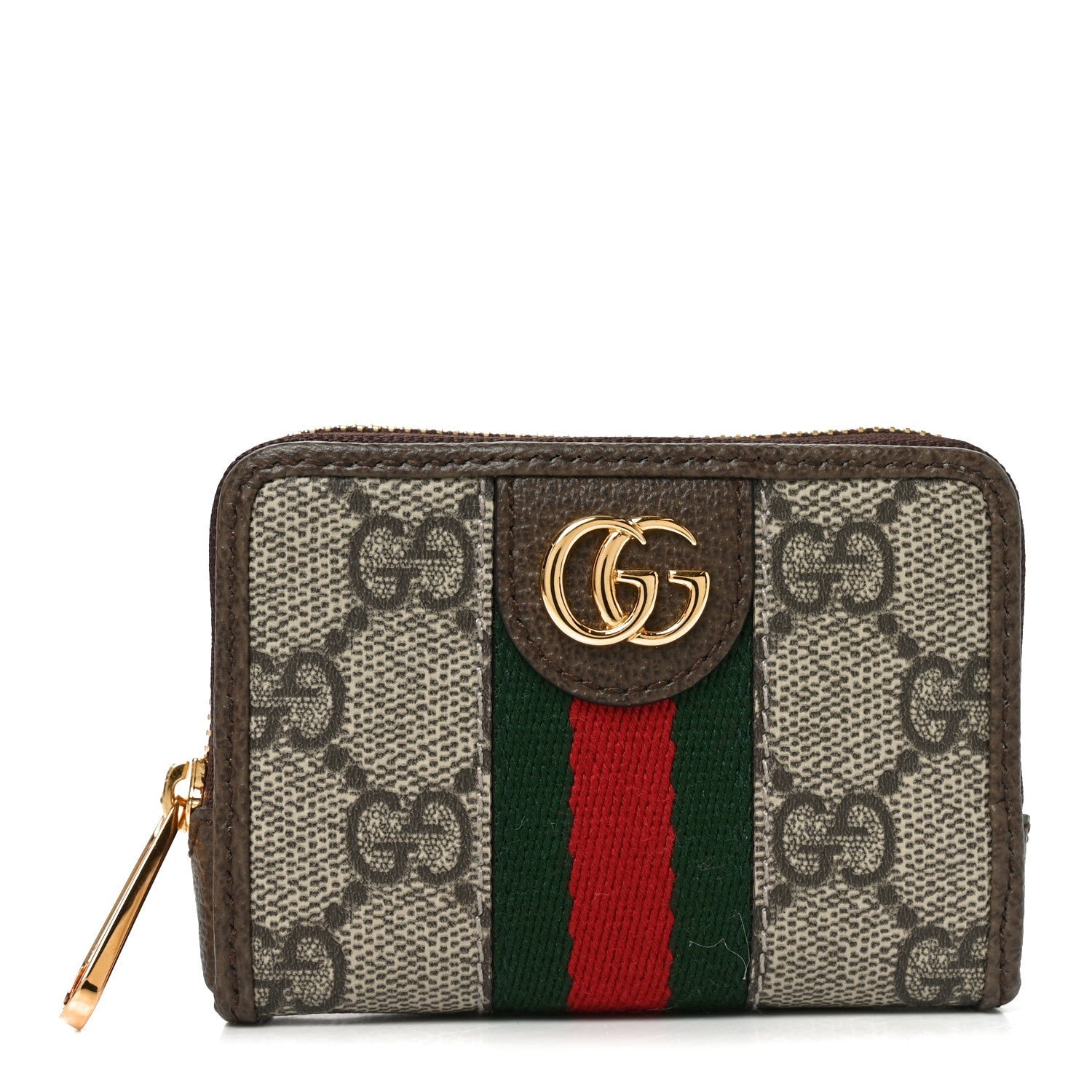 Gucci GG Supreme Monogram Web Ophidia Playing Card Case Beige New Acero