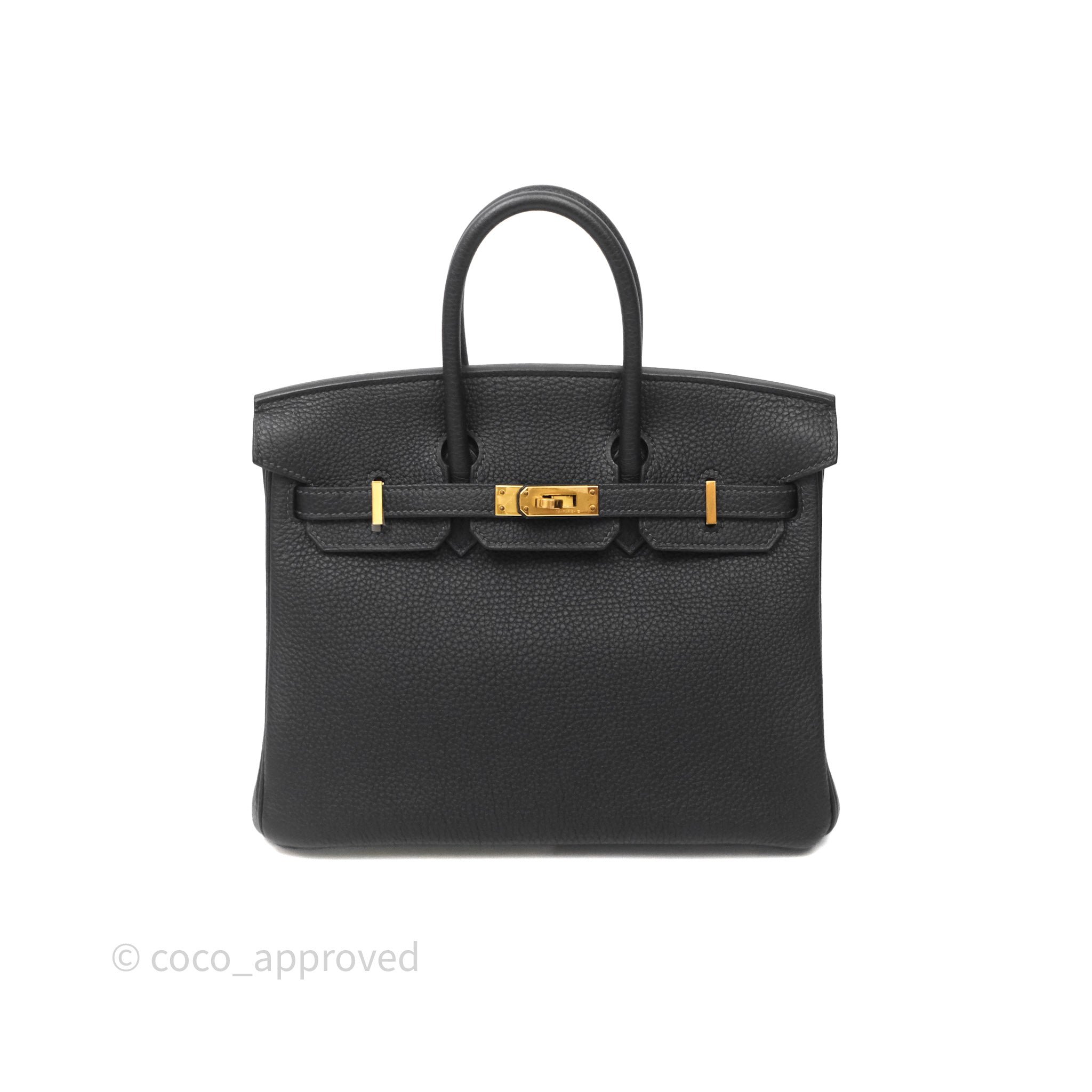 Hermès Birkin 25 Caban 3Y Togo Gold Hardware