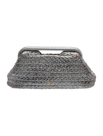 Cult Gaia Straw Clutch