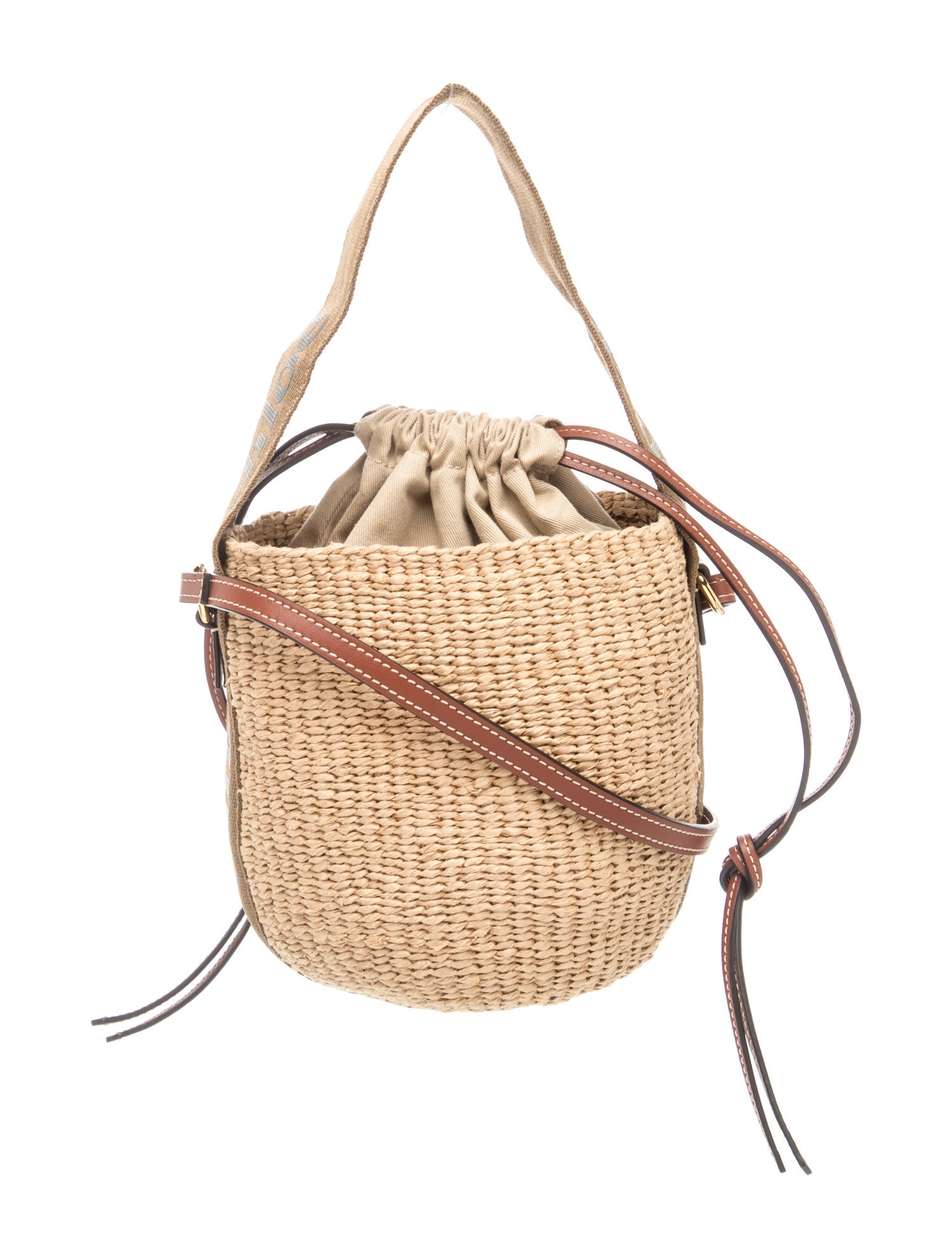 Raffia Bucket Bag
