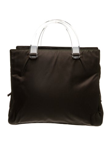 Tessuto Nylon Tessuto Lucite Tote Bag Vintage