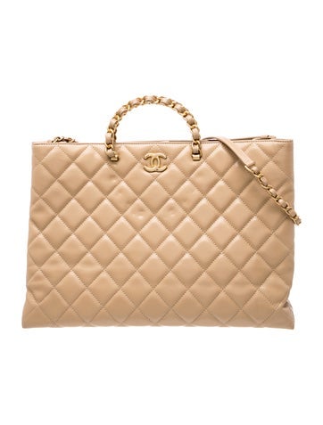 2024 Large Chain Top Handle Shopping Tote
