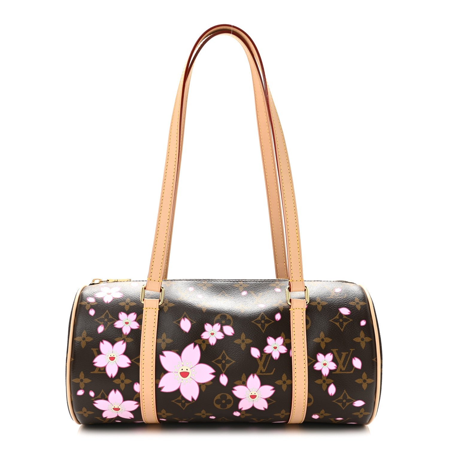 Louis Vuitton LV X TM Monogram Cherry Blossom Papillon Sakura Brown