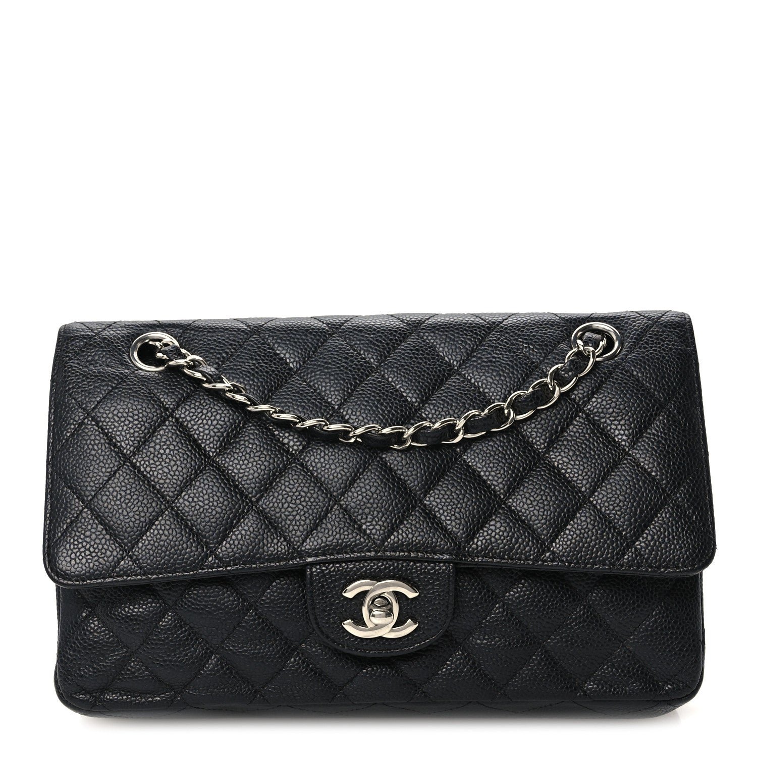 Chanel Caviar Quilted Medium Double Flap Black