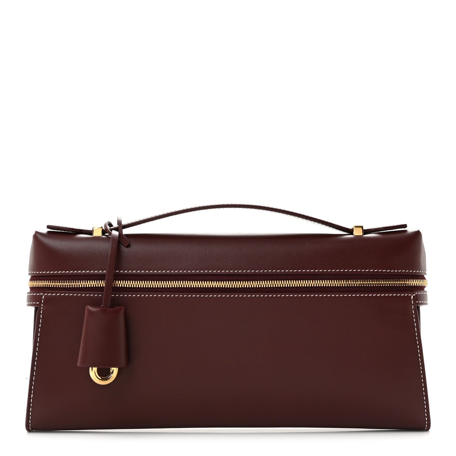 Loro Piana Smooth Calfskin Extra Clutch L29 Burnt Tan
