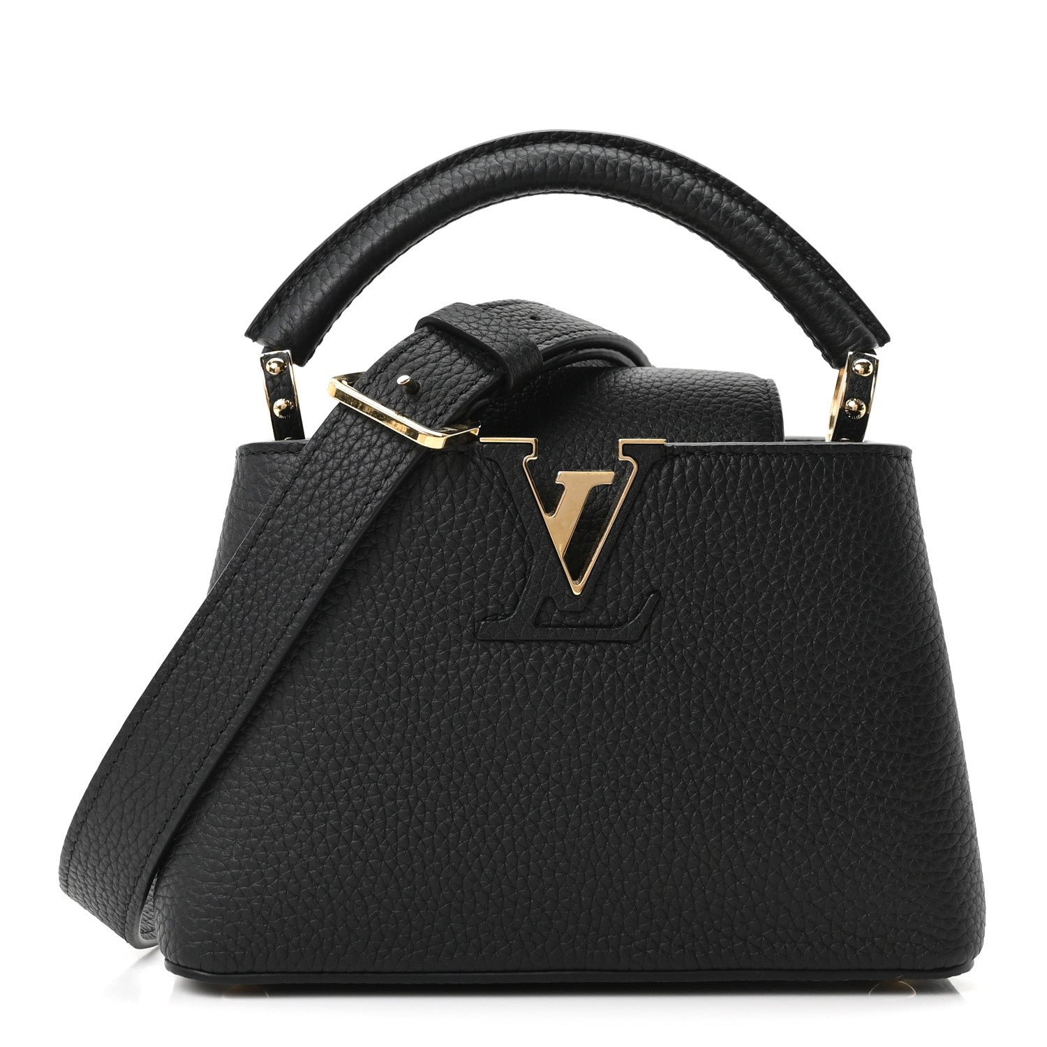 Louis Vuitton Taurillon Mini Capucines Black