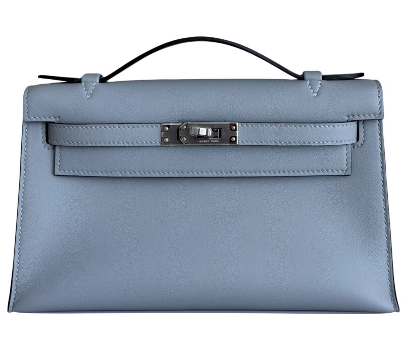 Gris Pantin Swift Kelly Pochette Palladium Hardware, 2025